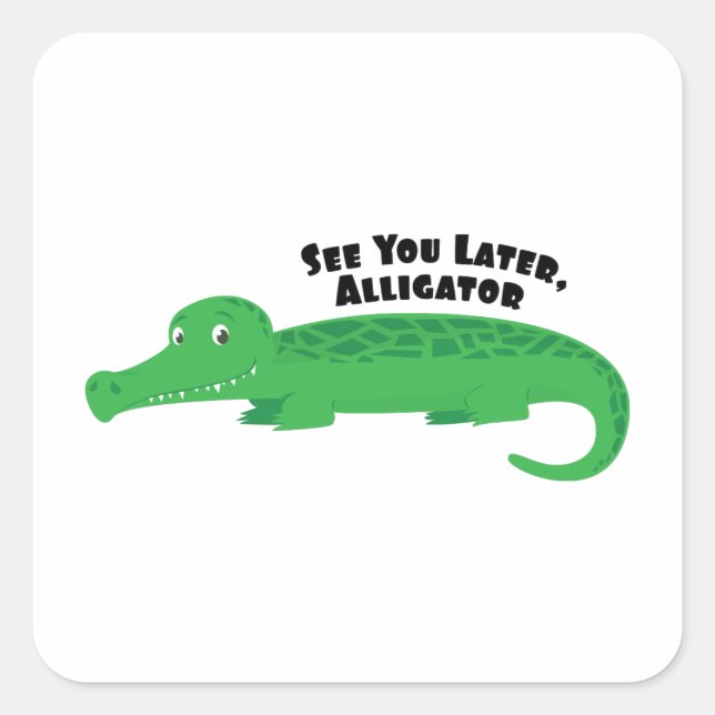 Sticker Carré Alligator ultérieur (Devant)