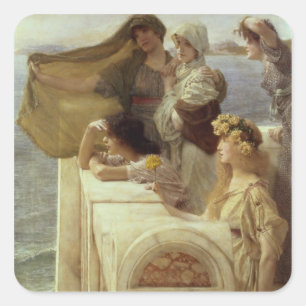 Sticker Carré Alma-Tadema chez Cradle de l'Aphrodite, 1908