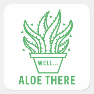 Sticker Carré Aloe là