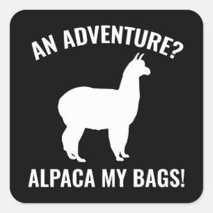 Sticker Carré Alpaca Mes Sacs