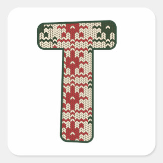 Sticker Carré Alphabet de Noël (20)