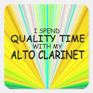 Sticker Carré Alto Clarinet