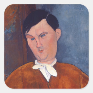 Sticker Carré Amedeo Modigliani - Monsieur Deleu