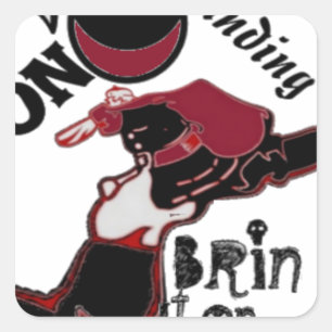 Sticker Carré Amenez-le - Jouer à Noël & Space Mashup