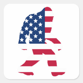 Sticker Carré American Bigfoot