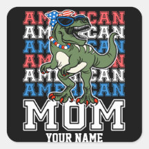 American Mom 4 juillet Patriotic Personnalisé