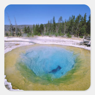 Sticker Carré Amérique du Nord, États-Unis, Wyoming, Yellowstone