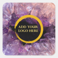 Améthyste violet ajouter son propre logo professio
