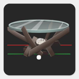 Sticker Carré Ameublement brillant table latérale rook table côt