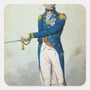 Sticker Carré Amiral Horatio Nelson