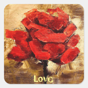Sticker Carré Amour