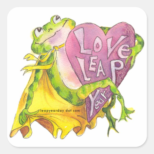 STICKER CARRÉ AMOUR ANNÉE DU JEU (Devant)