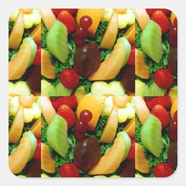 Sticker Carré Amour aux fruits_ (Devant)