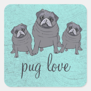 Sticker Carré Amour carlin