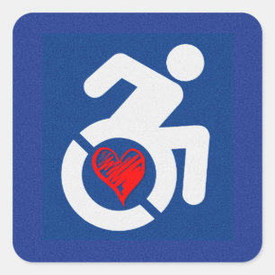 Sticker Carré Amour Handicap