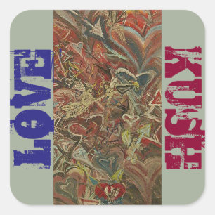 STICKER CARRÉ AMOUR KUSH