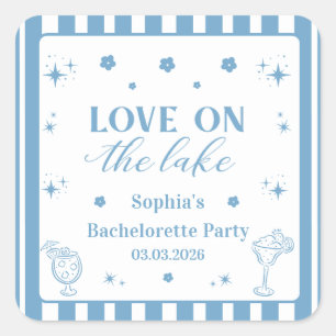Sticker Carré Amour Sur Le Lac Bachelorette