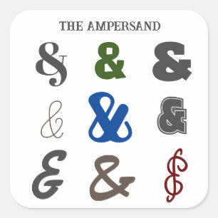 Sticker Carré Ampersand Day