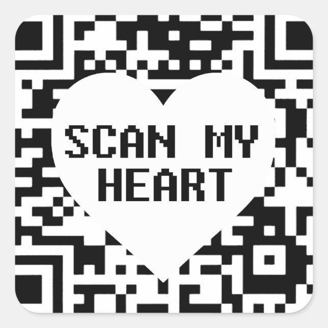 Sticker Carré Analyser mon coeur (Devant)