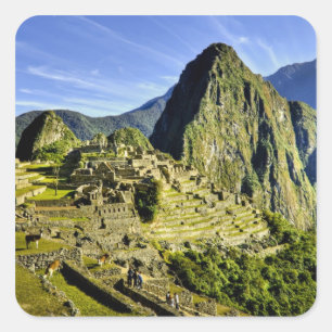 Sticker Carré Ancien Machu Picchu, dernier refuge du