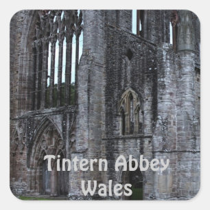 Sticker Carré Ancienne abbaye de Tintern Monastère cistercien Pa