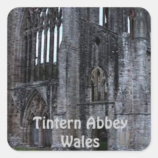 Sticker Carré Ancienne abbaye de Tintern Monastère cistercien Pa