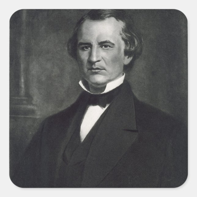 Sticker Carré Andrew Johnson (1808-1875), 17e président de l'ONU (Devant)