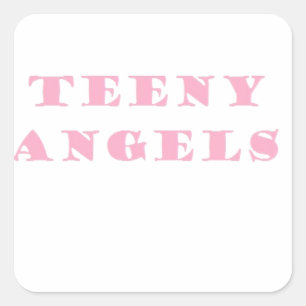 Sticker Carré ange adolescent
