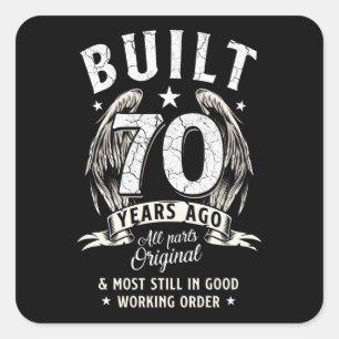 Sticker Carré Ange du 70e anniversaire