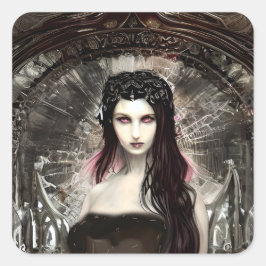 Sticker Carré Angel tombé | Art sombre