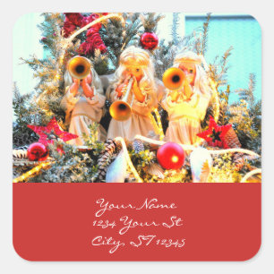 Sticker Carré Anges célestes Thunder_Cove de Joyeux Noël