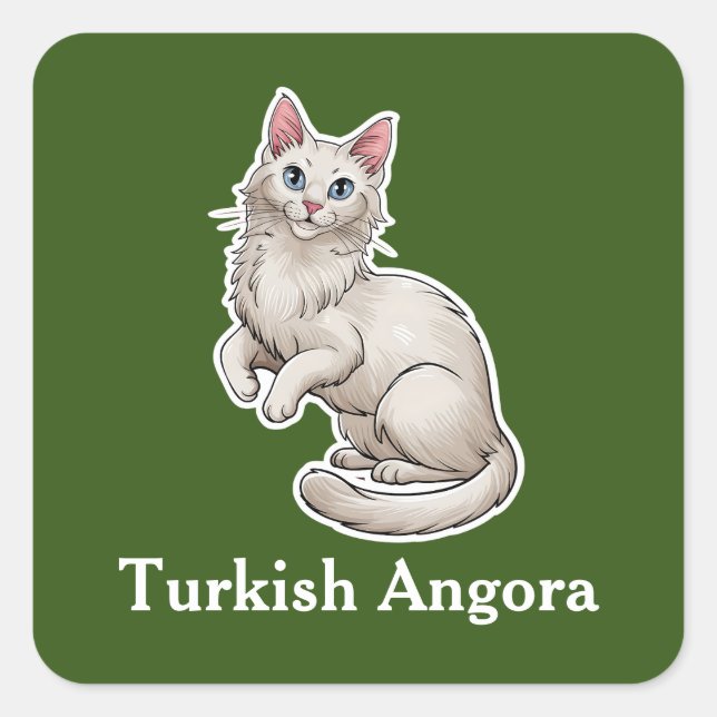 Sticker Carré Angora turc (Devant)