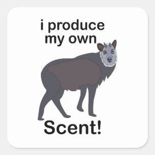 Sticker Carré Animaux Serows Je Produis Mon Propre Parfum Citati