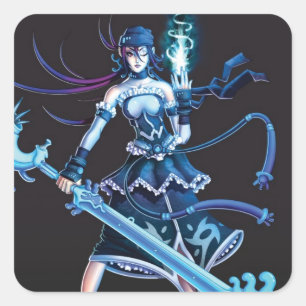 Sticker Carré Anime Pirate