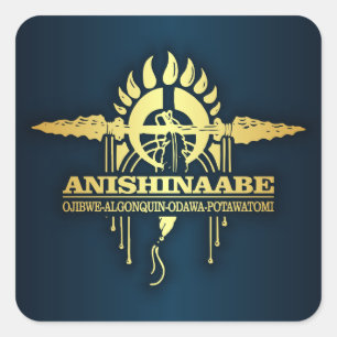 Sticker Carré Anishinaabe 2