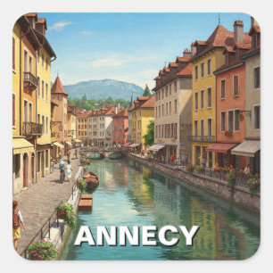 Sticker Carré Annecy France
