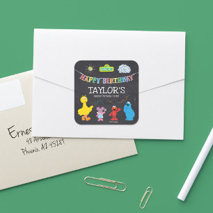 Sticker Carré Anniversaire Arc-en-ciel Tableau des amis de Sesam