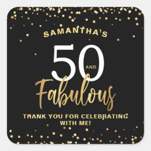 Sticker Carré Anniversaire des Black & Gold 5000