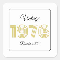 Anniversaire Rétro 1976 50e Anniversaire Nom