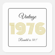 Anniversaire Rétro 1976 50e Anniversaire Nom