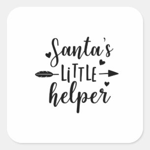 Sticker Carré Annonce de grossesse de l'aide de Noël