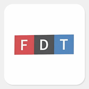 Sticker Carré Anti-Trump et ses anti-Maga-démocrates subtils