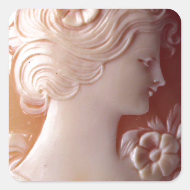 Sticker Carré Antique Cameo (Devant)