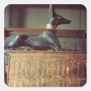 Sticker Carré Anubis, dieu égyptien des morts