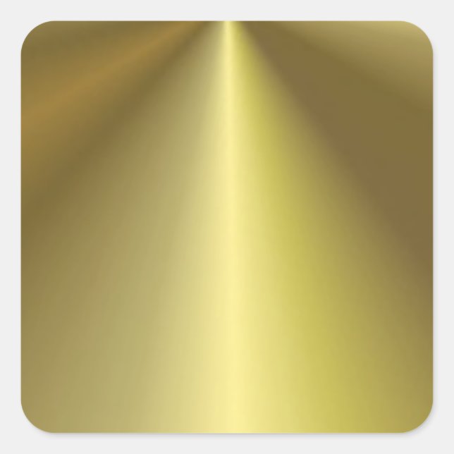 Sticker Carré Apparence métallique personnalisée Faux Or Vide (Devant)