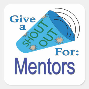 Sticker Carré Appel spécial pour les mentors