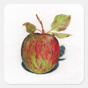 Sticker Carré Apple