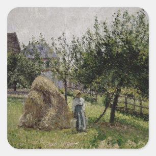 Sticker Carré Apple Trees Sunny Morning