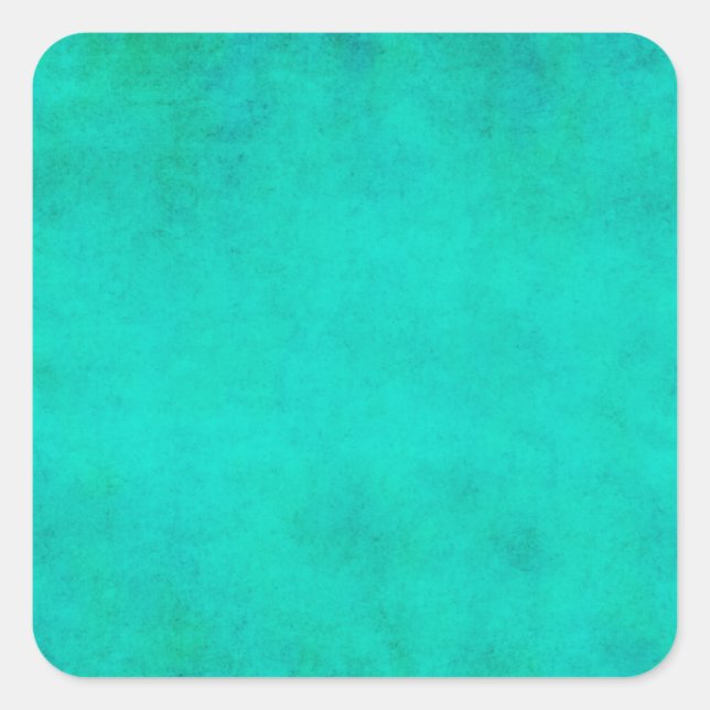 Sticker Carré Aquarelle bleu Aqua Vert Papier Parchemin violet (Devant)