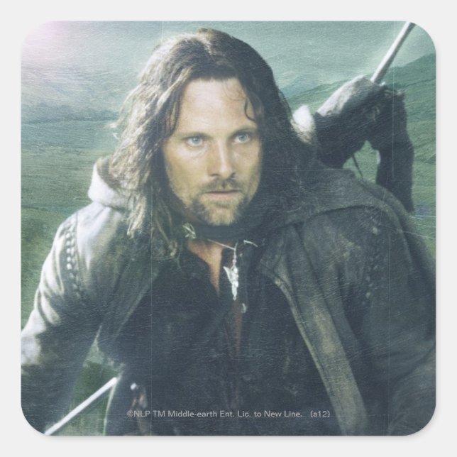 Sticker Carré Aragorn intense (Devant)